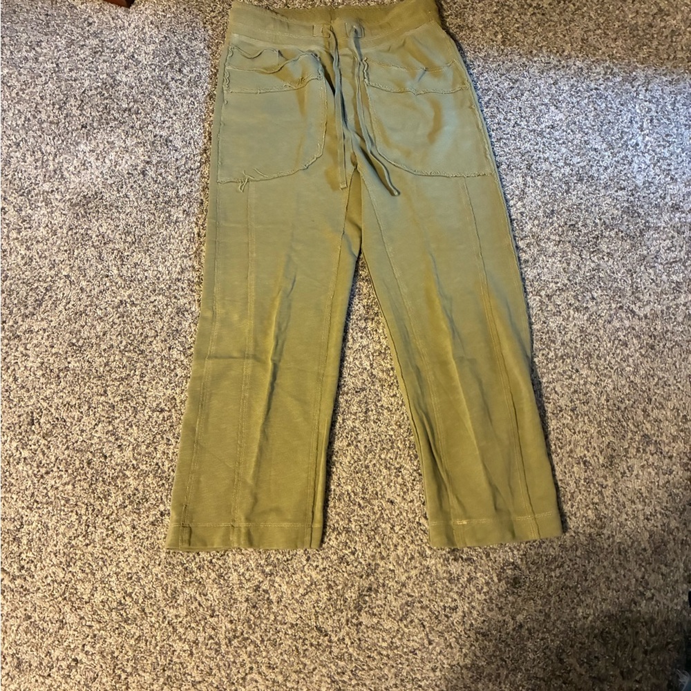 Daily Practice Olive Wide Leg Pants
